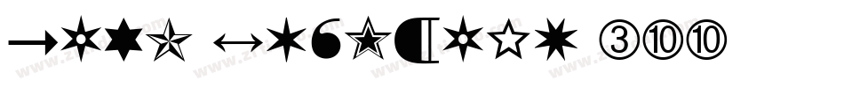 Zapf Dingbats 300字体转换
